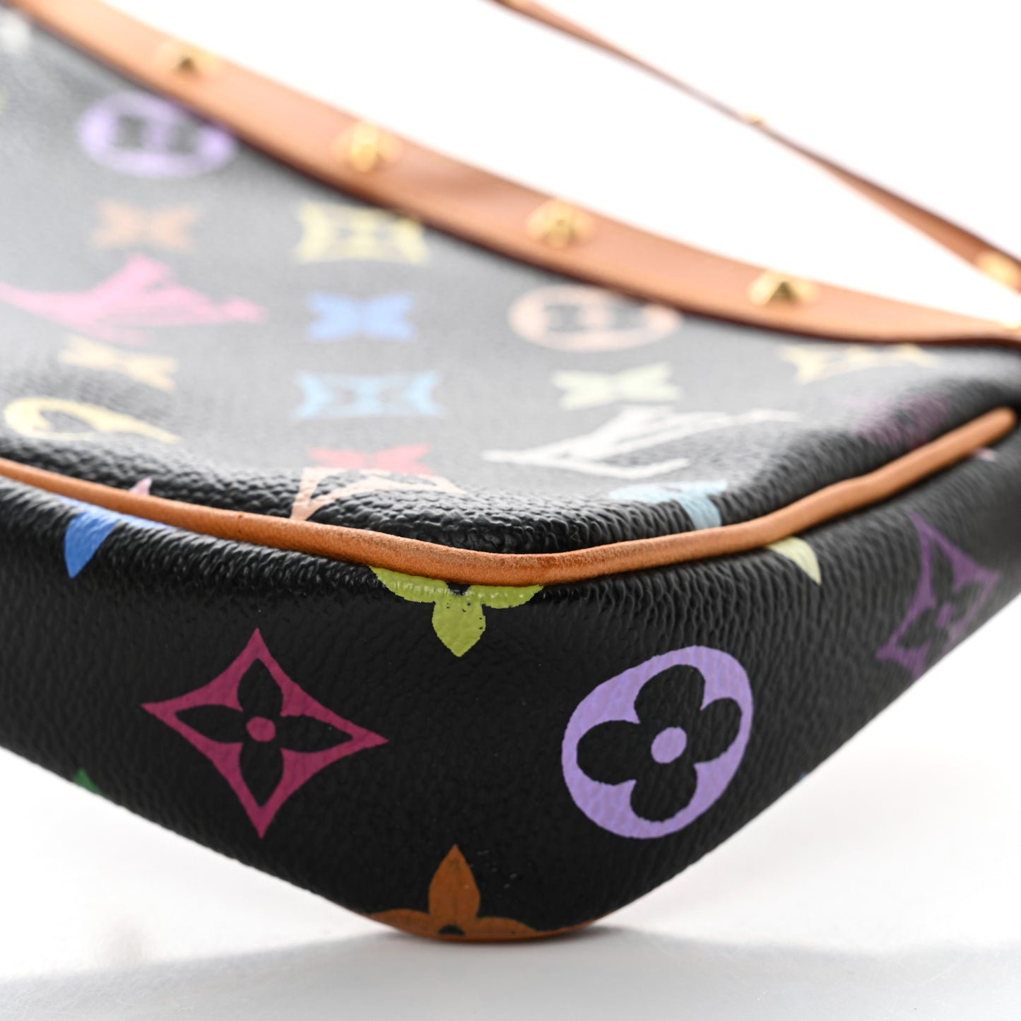 Monogram Multicolor Pochette Accessories Black