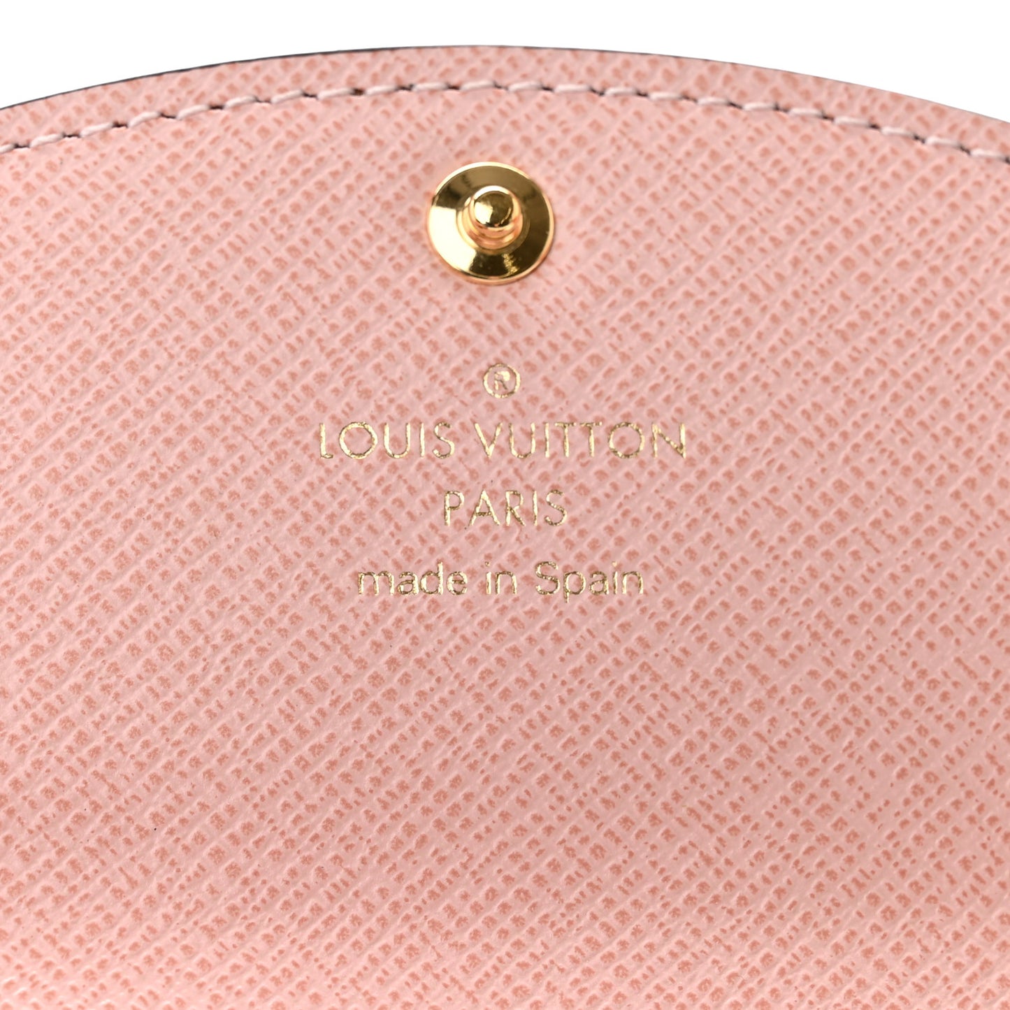 Damier Ebene Rosalie Coin Purse Rose Ballerine