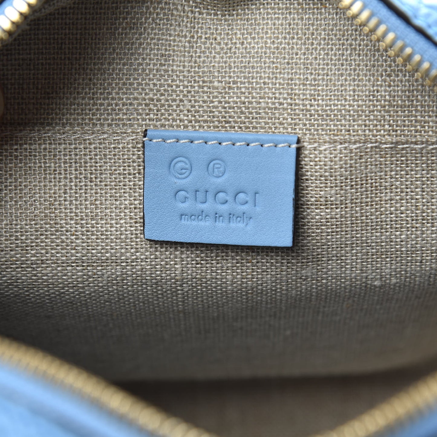 Microguccissima Mini Bree Messenger Bag Mineral Blue
