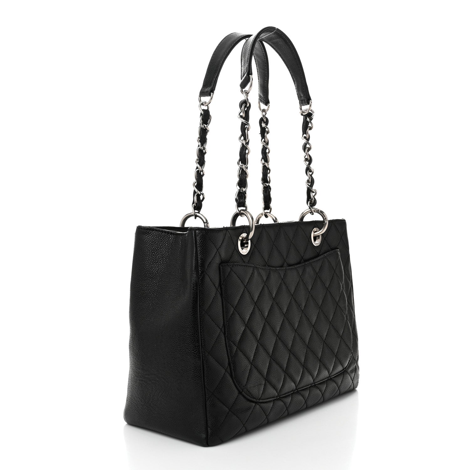 Chanel Caviar Quilted Grand Shopping Tote GST Black 3 of 10