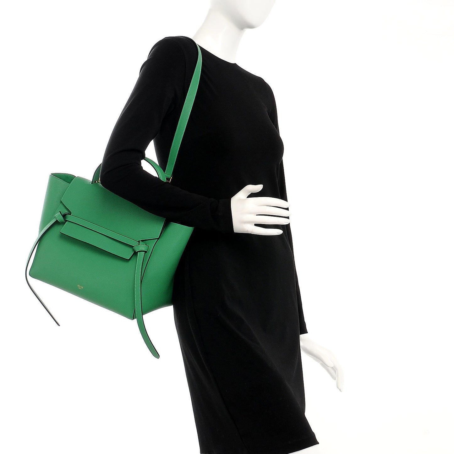 Grained Calfskin Mini Belt Bag Mint