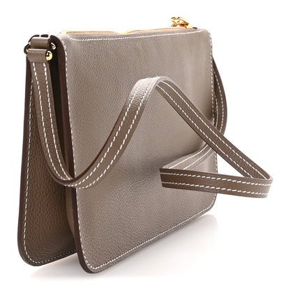 Hermes Evercolor Chaine d'Ancre Zipengo Pochette To Go Etoupe 3 of 11