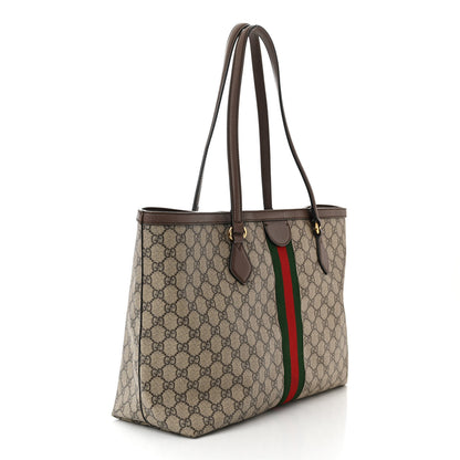 Gucci GG Supreme Monogram Medium Ophidia Shopping Tote Brown 3 of 10