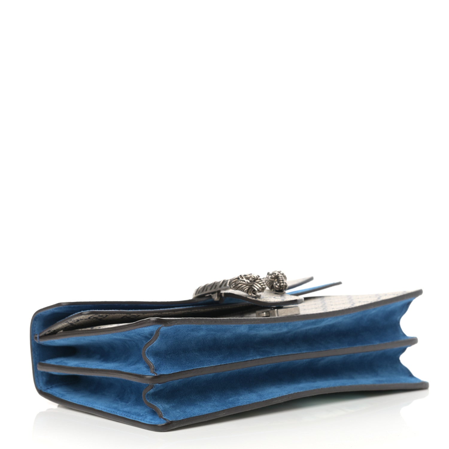 Gucci GG Supreme Monogram Blooms Small Dionysus Shoulder Bag Beige Navy Vintage Blue 4 of 18
