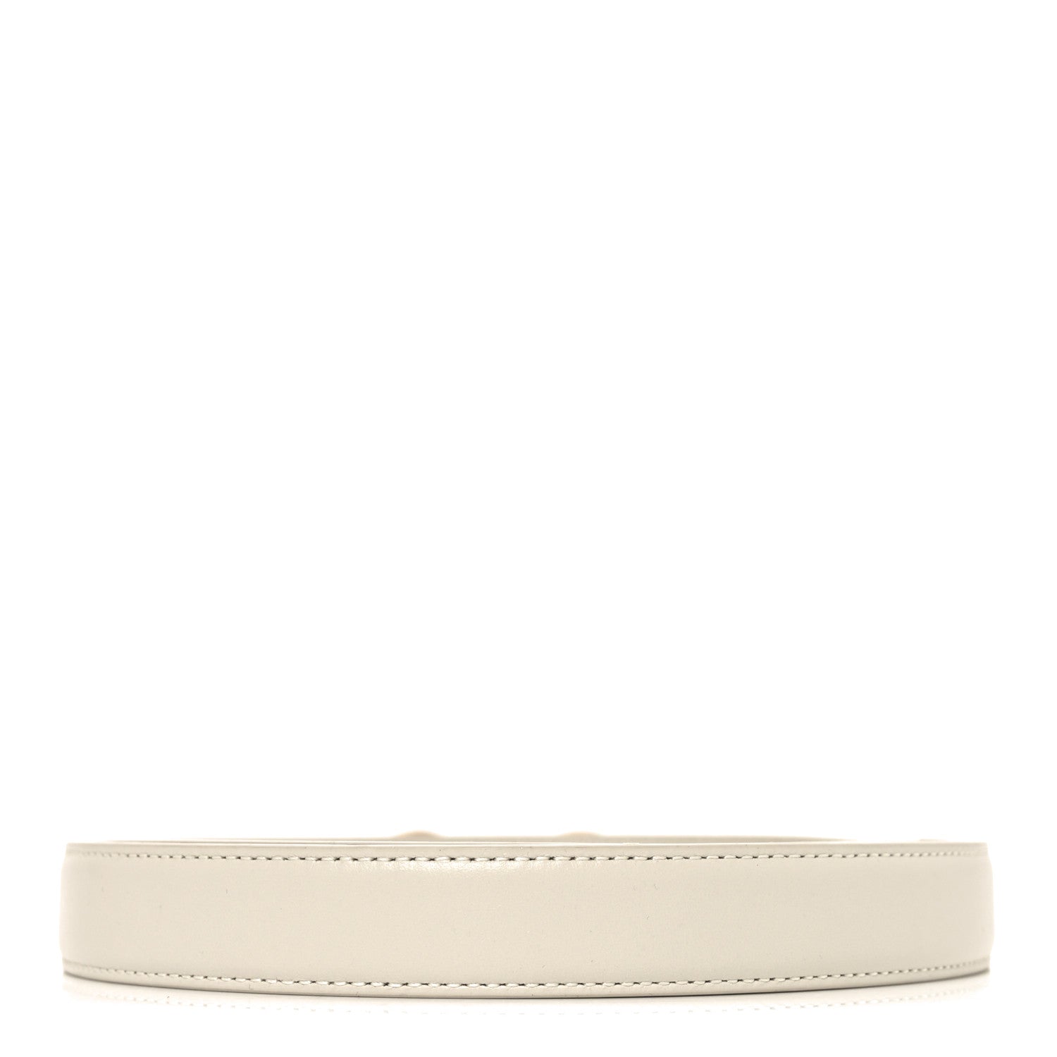 Saint Laurent Smooth Calfskin 20mm Cintura Belt 90 36 Crema Soft 2 of 5
