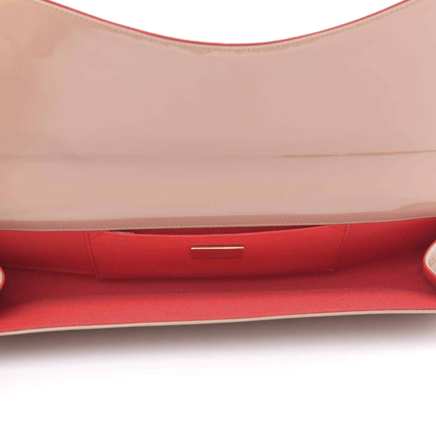 Christian Louboutin Patent Pigalle Clutch Nude 5 of 10