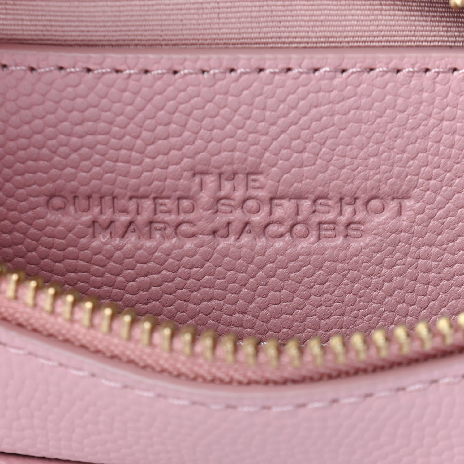 Marc Jacobs Calfskin Quilted Pearl The Softshot 17 Crossbody Pink Rose 7 of 8