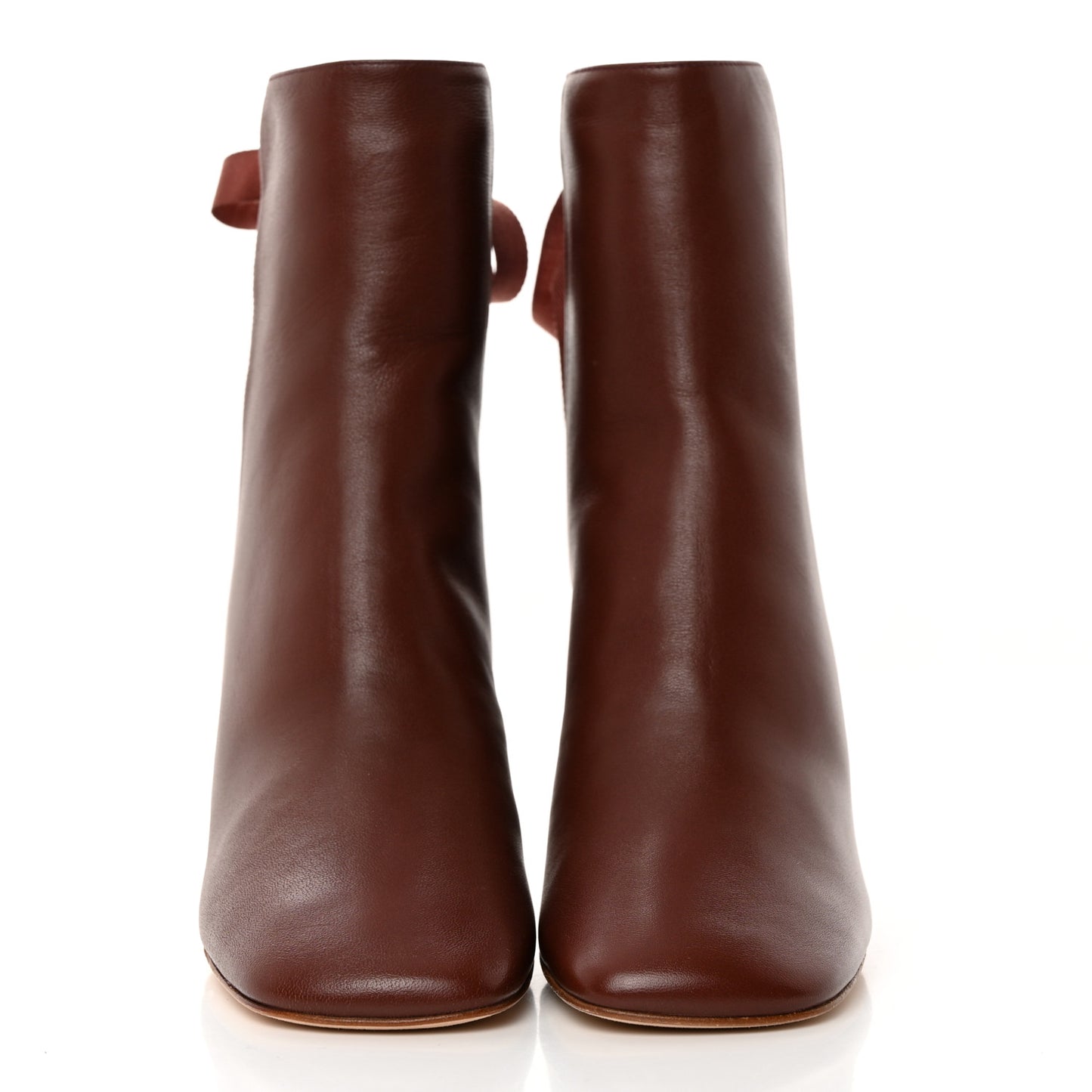 Calfskin Ankle Boots 80 37 Burgundy