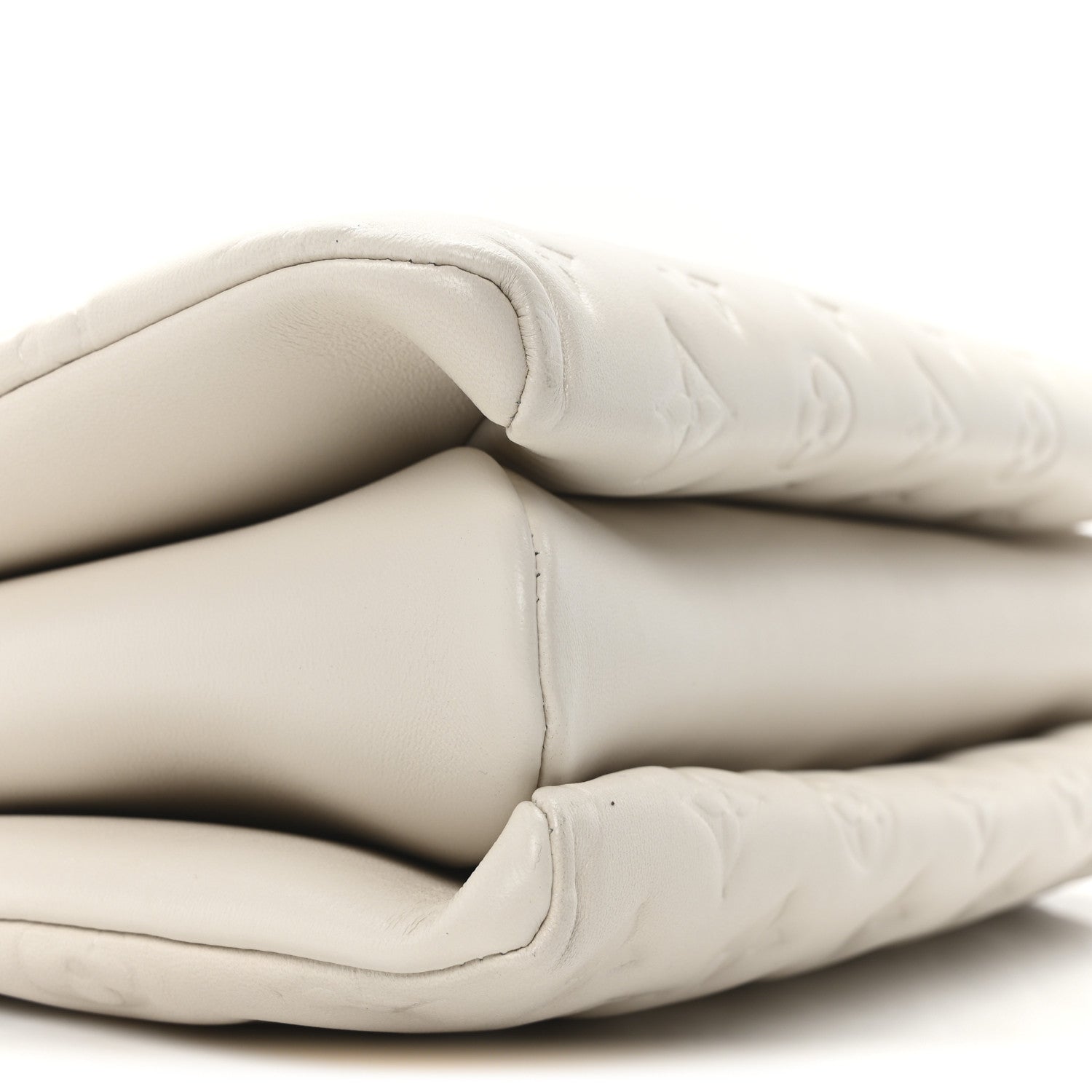 Louis Vuitton Lambskin Embossed Monogram Coussin PM Beige Cream 7 of 9