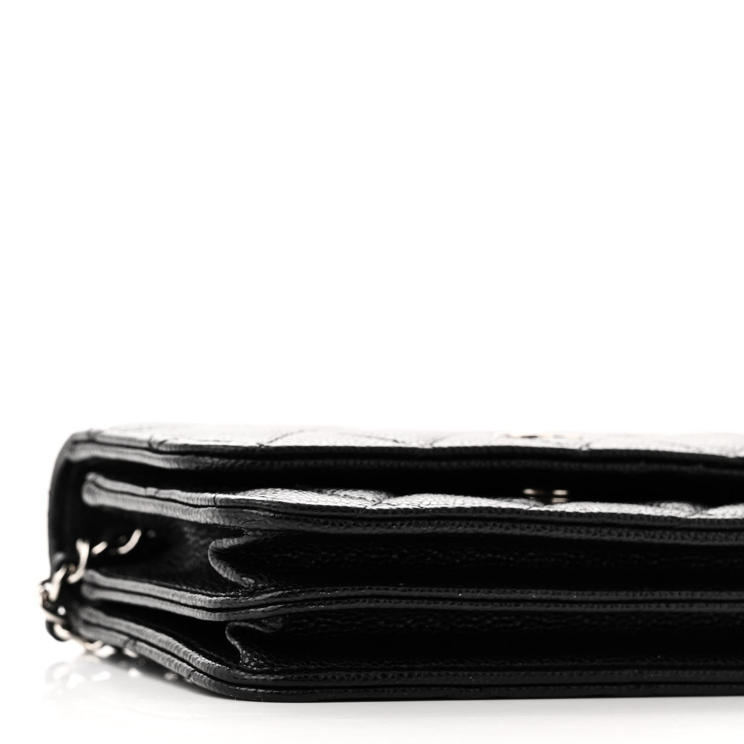 Chanel Caviar Quilted Mini Wallet On Chain WOC Black 9 of 11