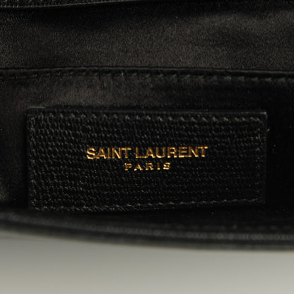Saint Laurent Textured Calfskin Classic Y Ligne Clutch Black 6 of 8