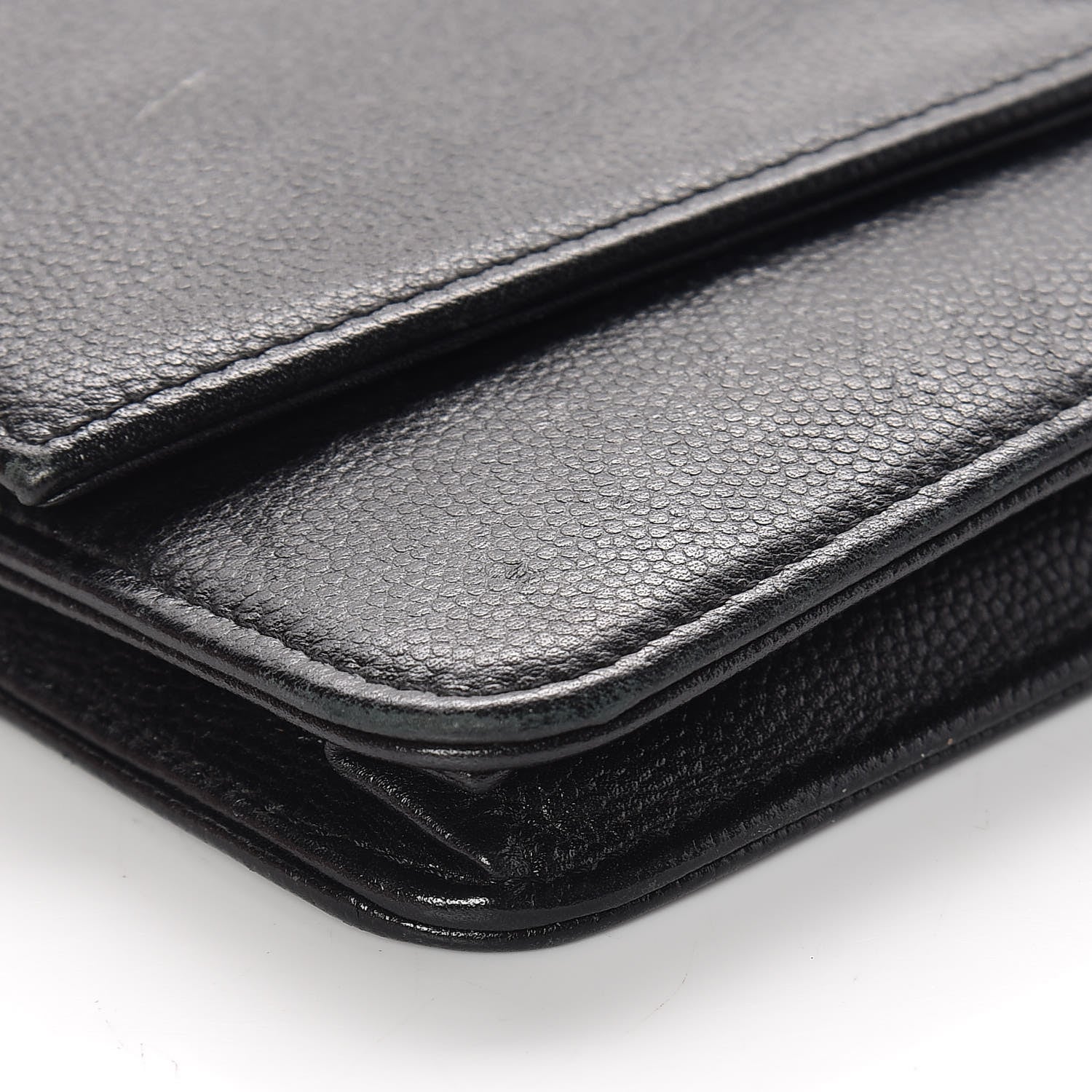 Chanel Caviar Sevruga Wallet On Chain WOC Black 17 of 22