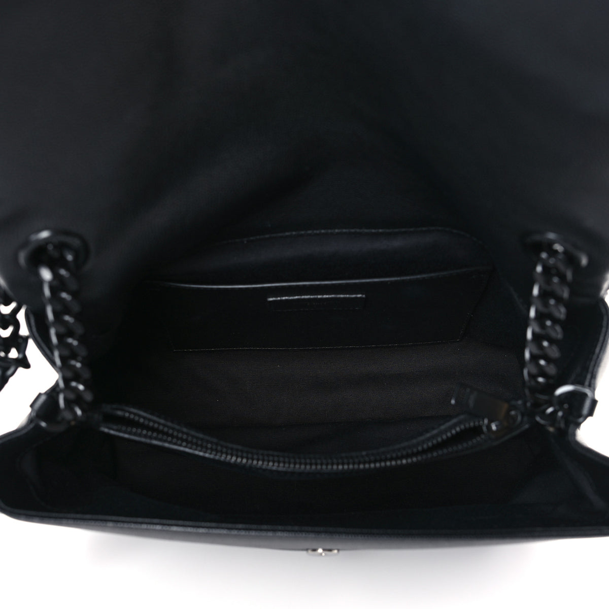 Grain De Poudre Medium West Hollywood Monogram Fold-Over Black