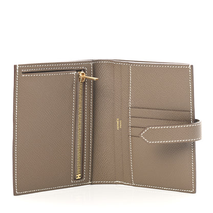 Hermes Epsom Bearn Compact Wallet Etoupe 5 of 9