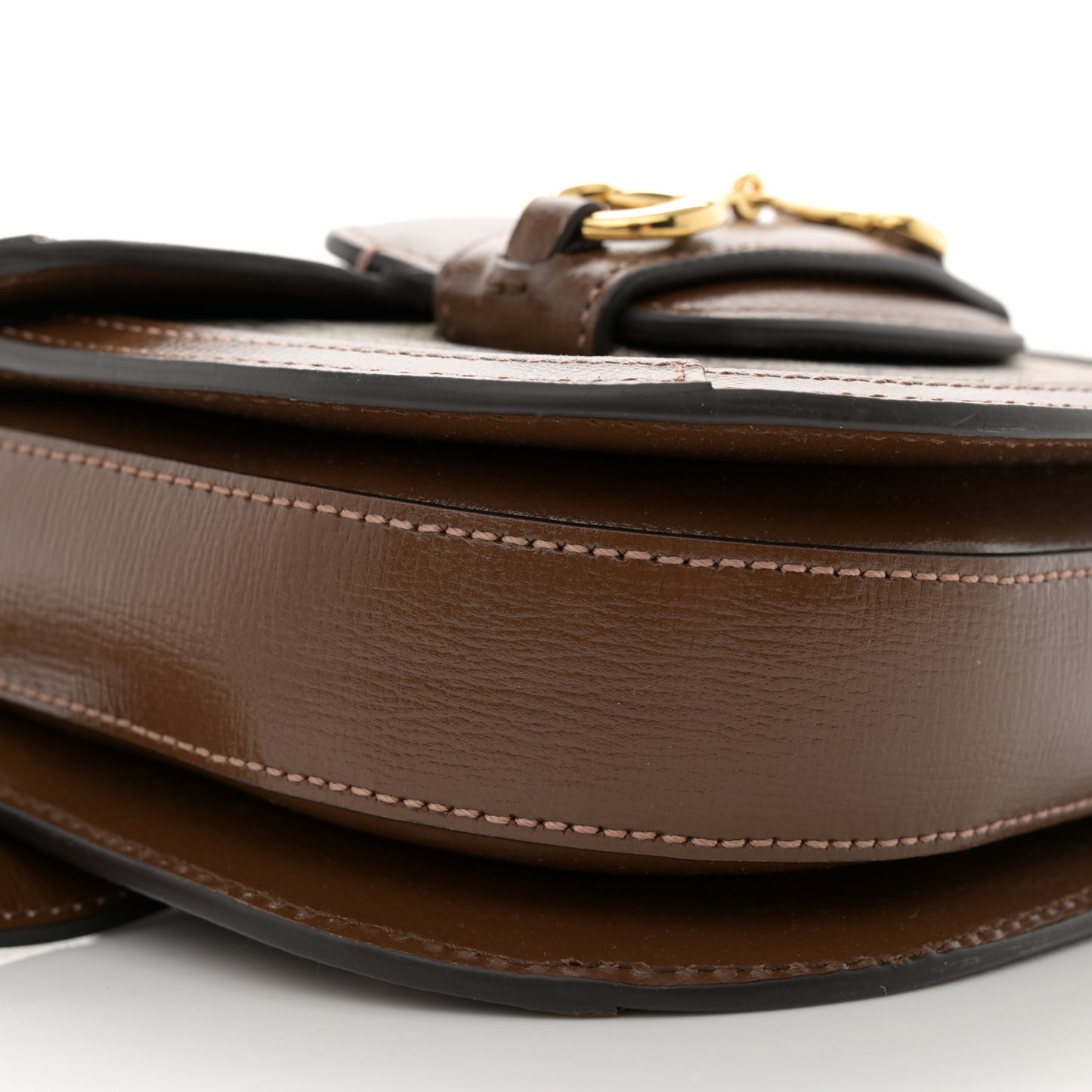 GG Supreme Monogram Horsebit 1955 Belt Bag Beige Brown Sugar