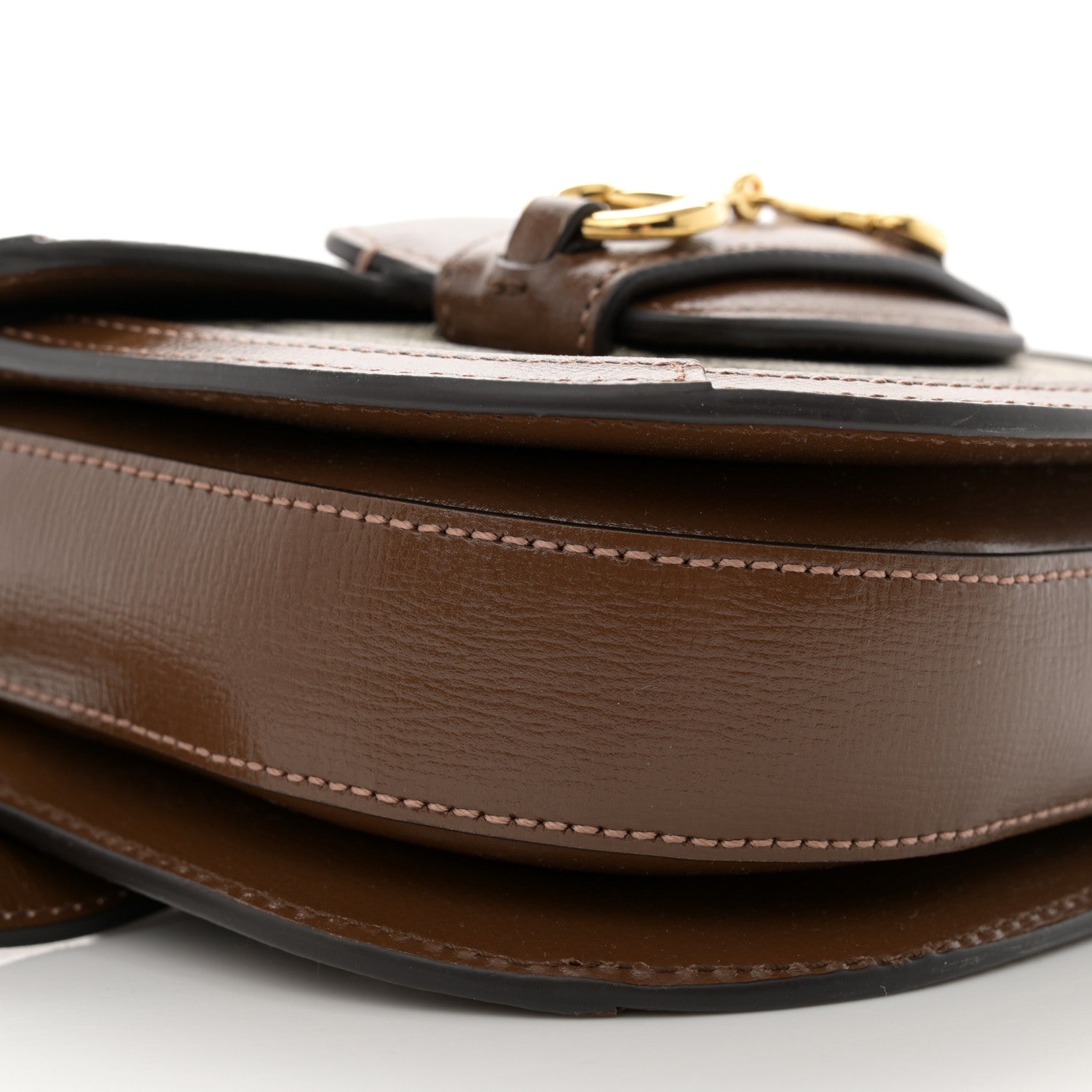 Gucci GG Supreme Monogram Horsebit 1955 Belt Bag Beige Brown Sugar 9 of 12