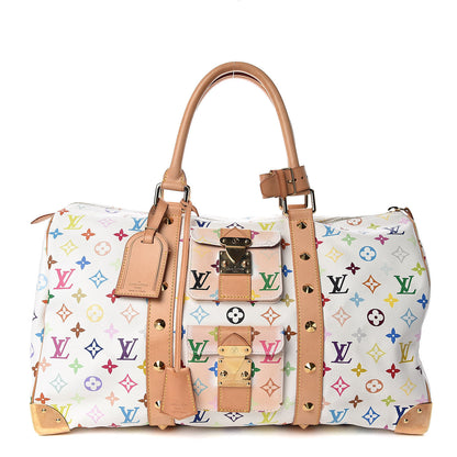 Louis Vuitton Monogram Multicolor Keepall 45 White 1 of 16