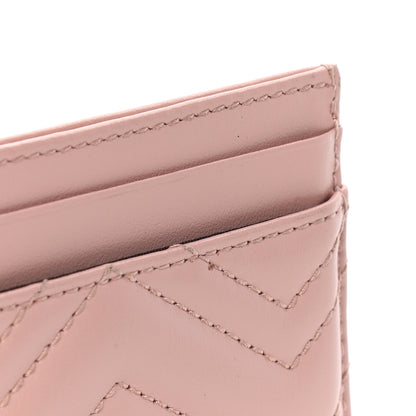 Gucci Calfskin Matelasse GG Marmont Card Holder Perfect Pink 5 of 9
