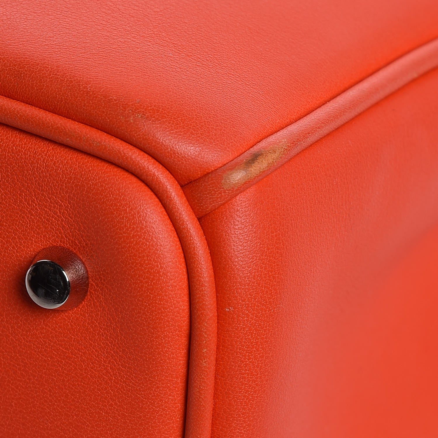 Christian Dior Calfskin Mini Diorissimo Tote Orange 10 of 13