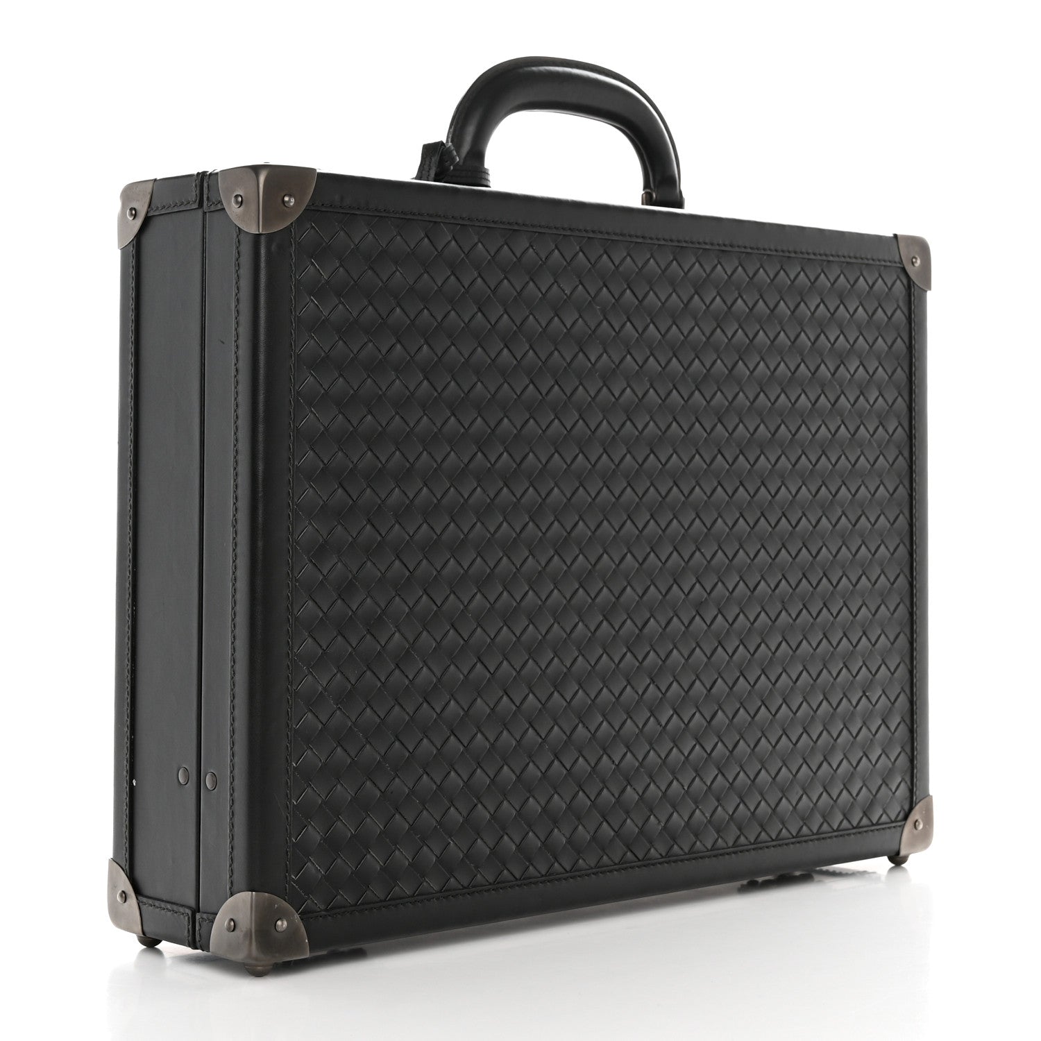 Bottega Veneta Nappa Intrecciato Attache Briefcase Black 2 of 14