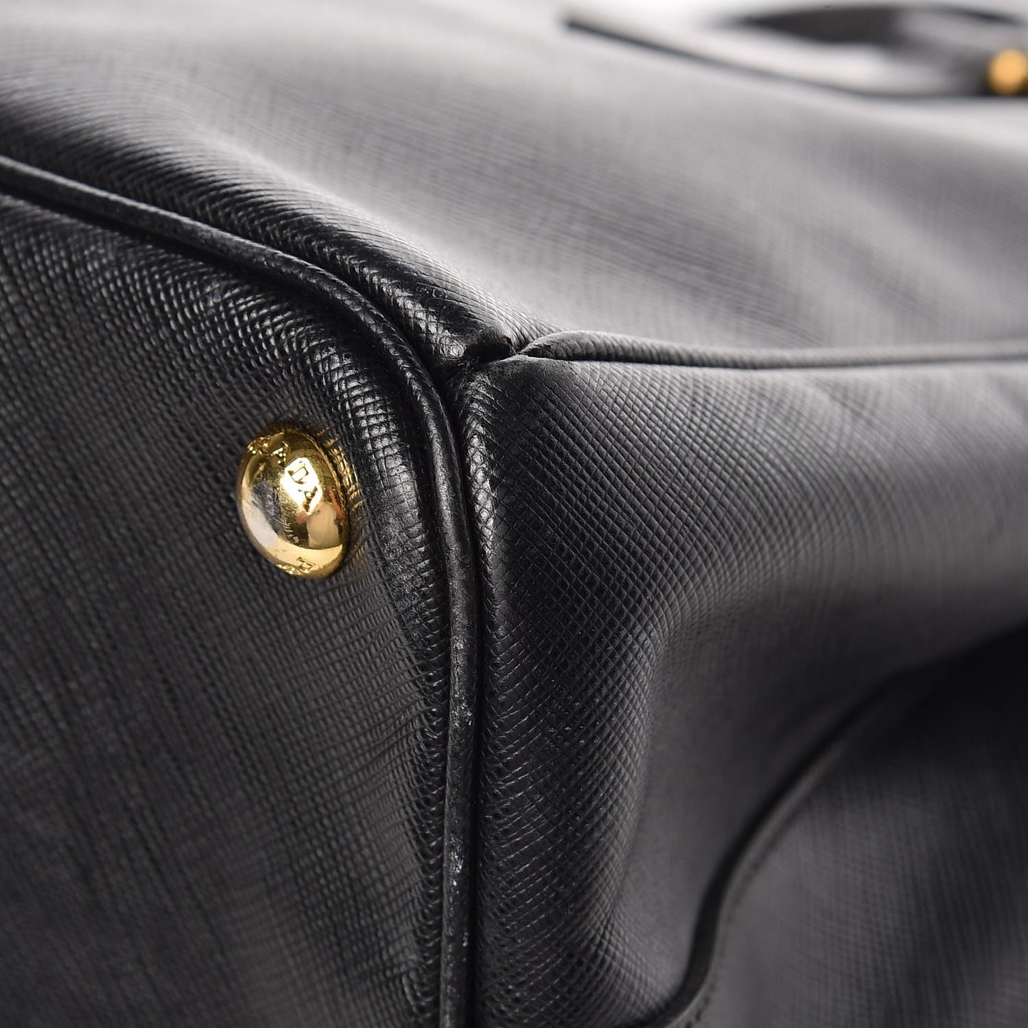 Saffiano Small Galleria Double Zip Tote Black