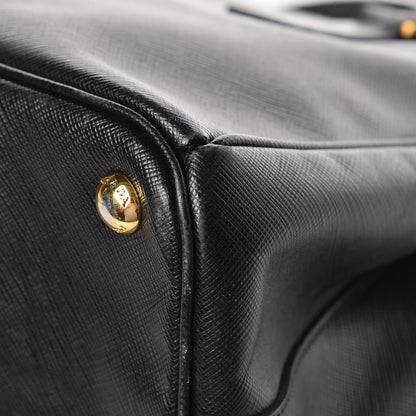 Prada Saffiano Small Galleria Double Zip Tote Black 16 of 16