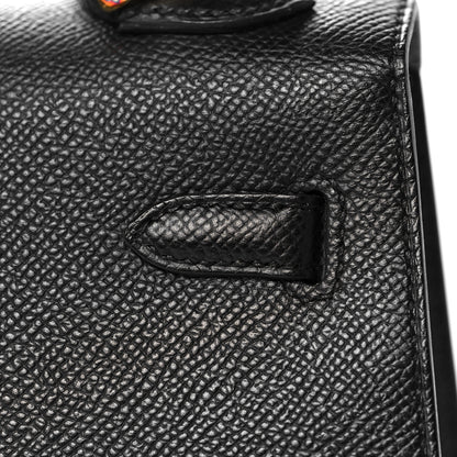 Hermes Epsom Kelly Sellier 25 Black 12 of 38