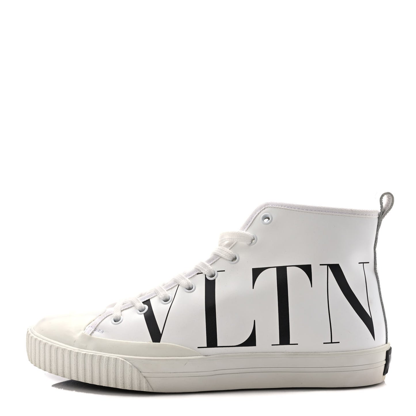 Calfskin VLTN High Top Sneakers 41.5 White