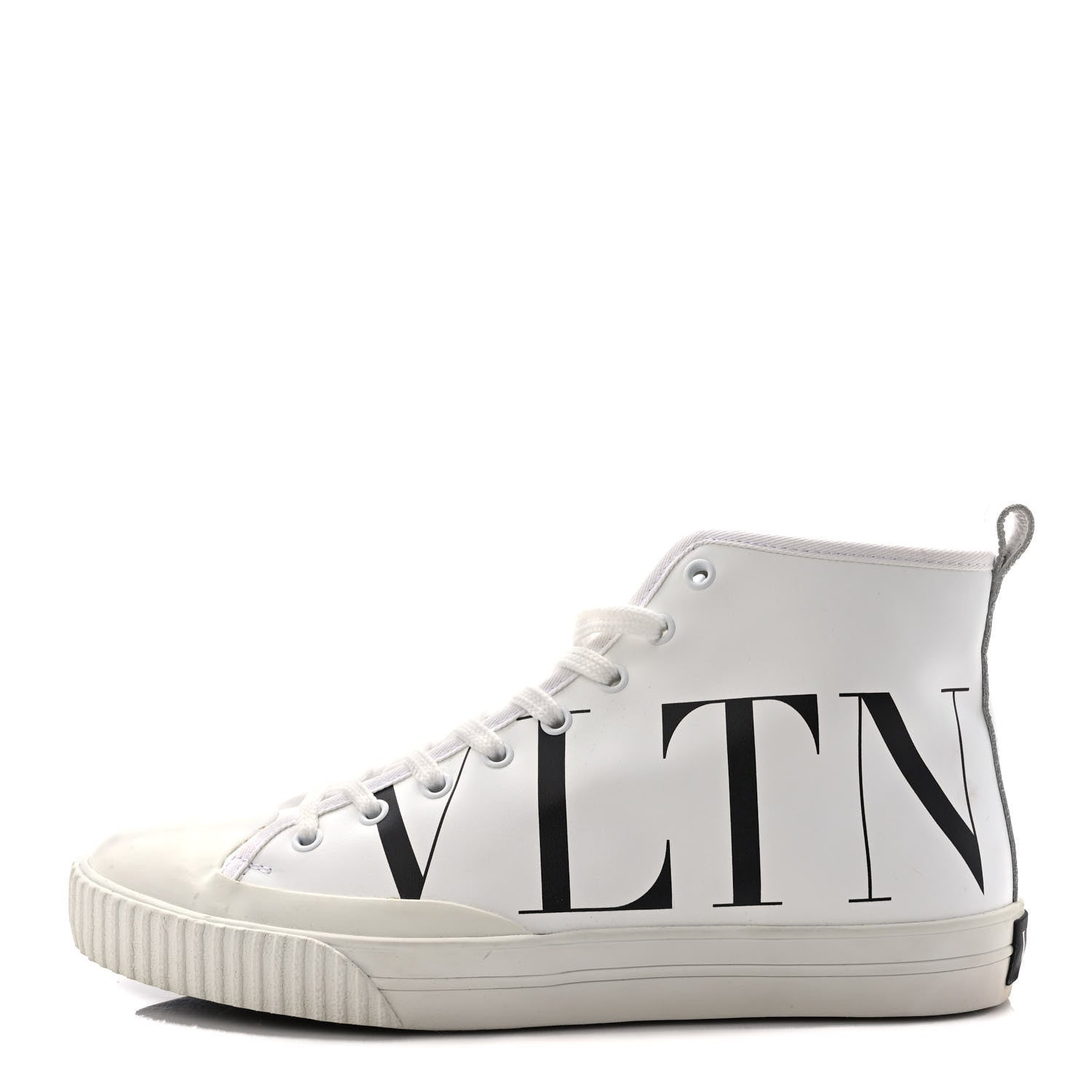 Valentino Garavani Calfskin VLTN High Top Sneakers 41.5 White 1 of 9
