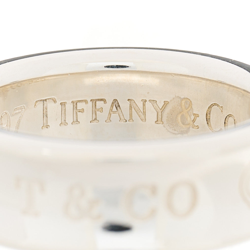 Tiffany Sterling Silver 1837 Band Ring 51 5.75 4 of 8