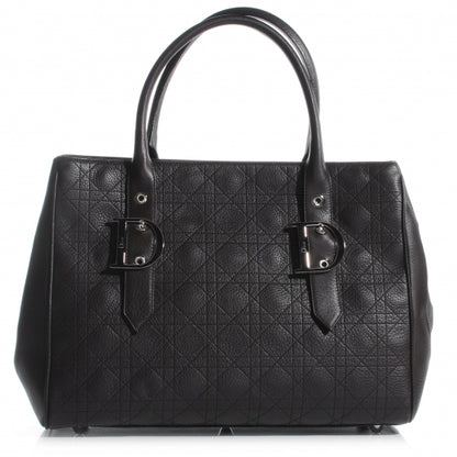 Christian Louboutin CHRISTIAN DIOR Leather Cannage Stitched Tote Dark Brown 1 of 7