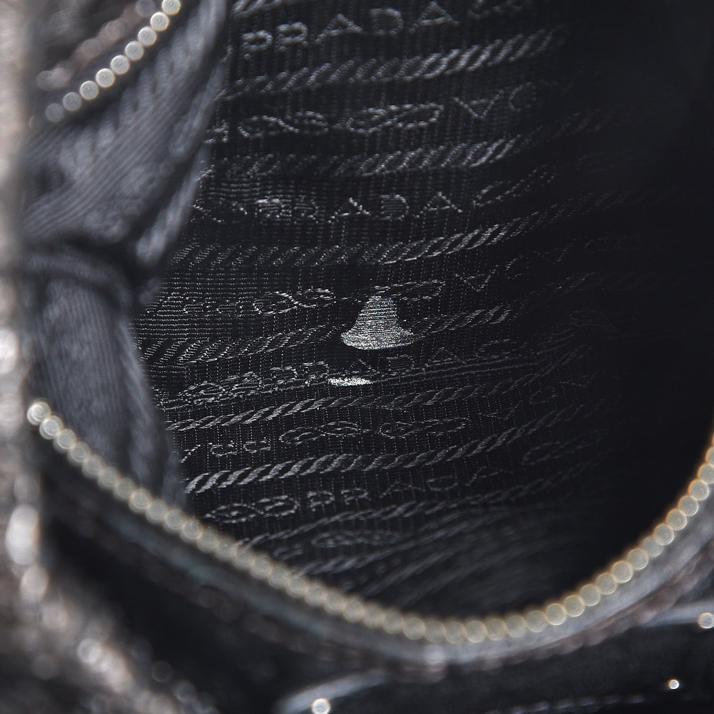 Metallic Python Ruffle Tote