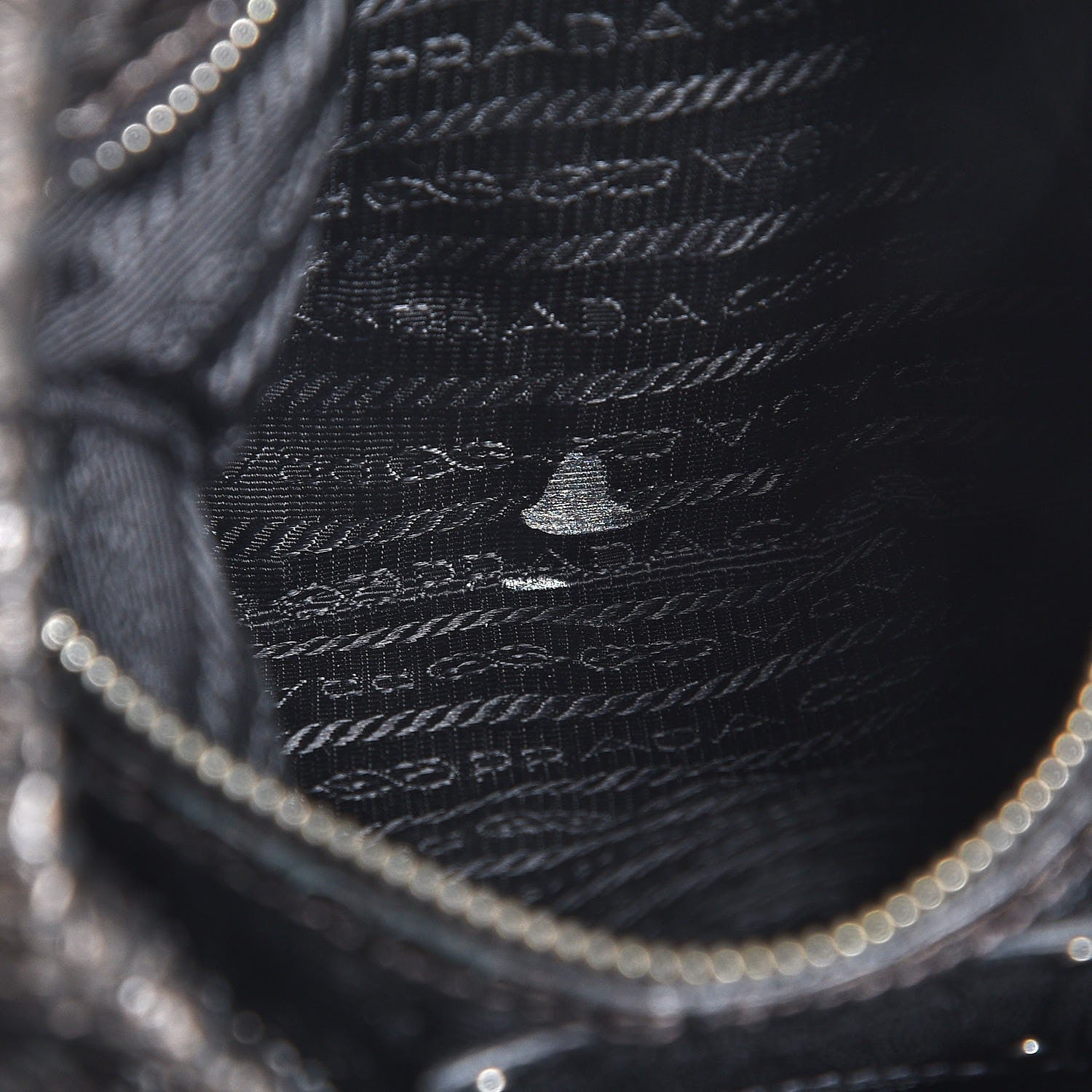 Prada Metallic Python Ruffle Tote 9 of 9