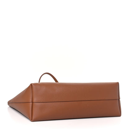Saint Laurent Calfskin Large Shopping Tote Dark Tan 5 of 10
