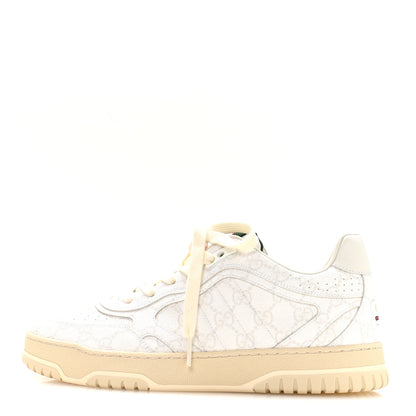 Gucci GG Supreme Monogram Mens Re-Web Sneakers 8.5 White 1 of 9