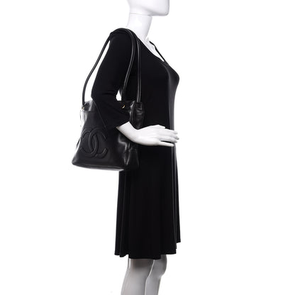 Chanel Lambskin CC Shoulder Bag Black 2 of 11