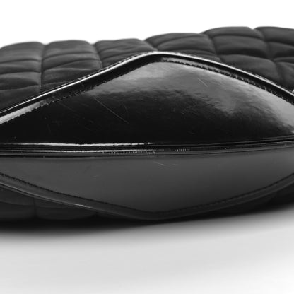 Burberry Nylon Calfskin Quilted Hoxton Hobo Black 12 of 13