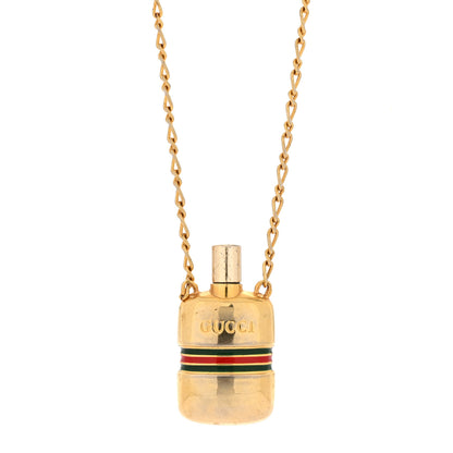 Gucci Metal Enamel Bottle Pendant Necklace 4 of 6