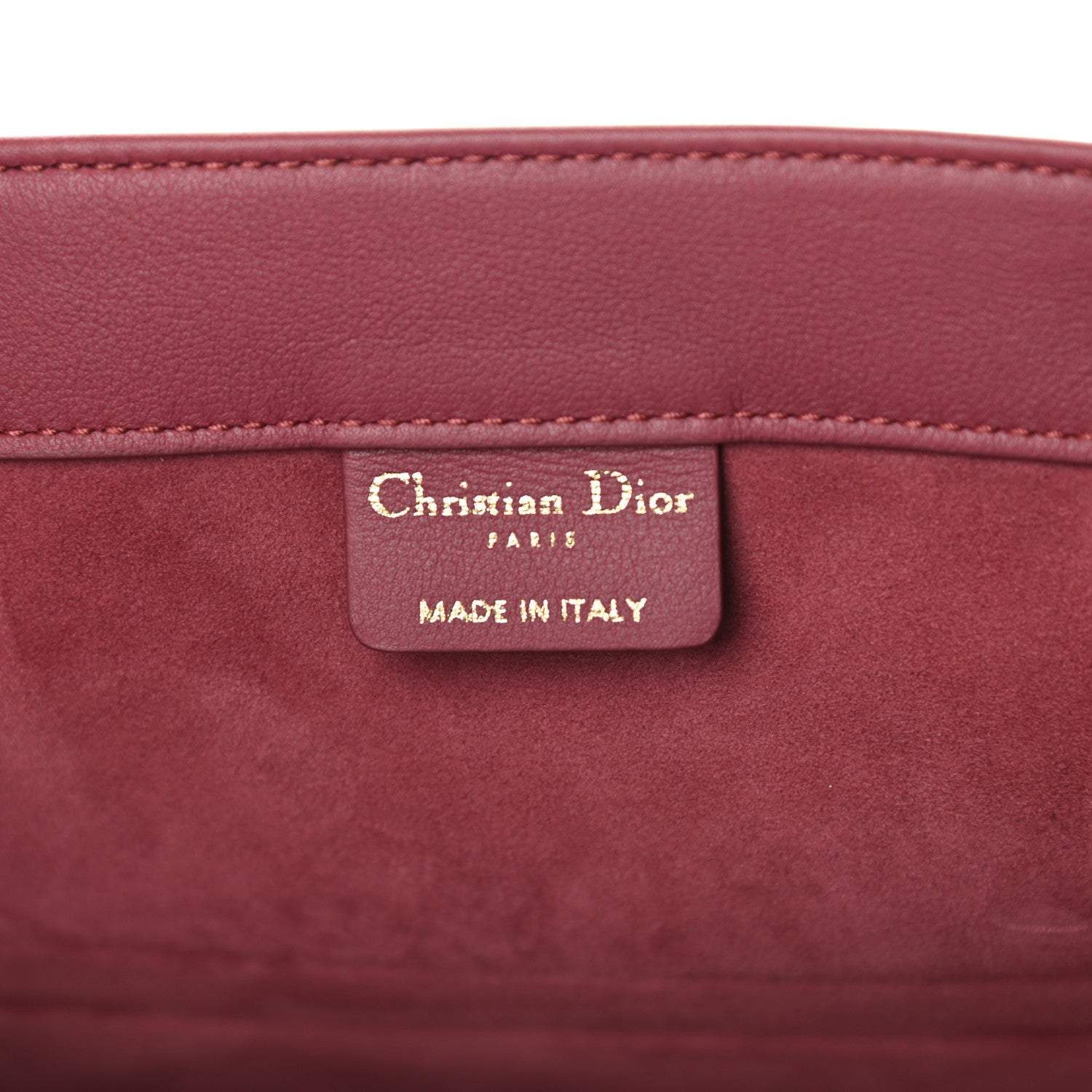 Christian Dior Calfskin Embossed Medium Book Tote Red 6 of 10