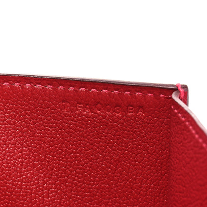 Hermes Tadelakt Medor 23 Clutch Rouge Vif Rouge Vif 7 of 8