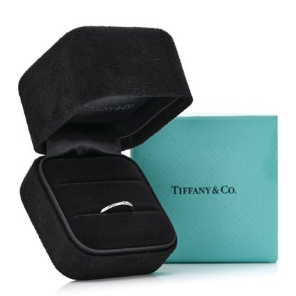 Tiffany Platinum Diamond 2mm Classic Wedding Band Ring 50 5.5 5 of 5