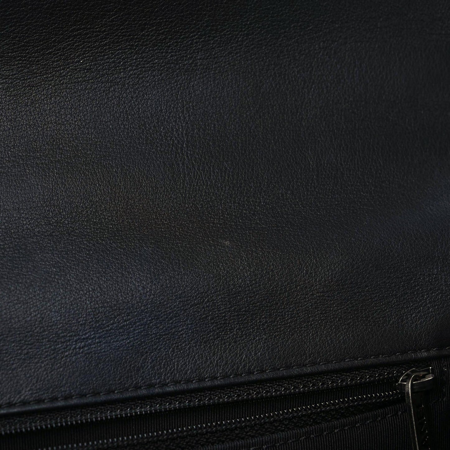 Lambskin Quilted Large Boy Flap Black