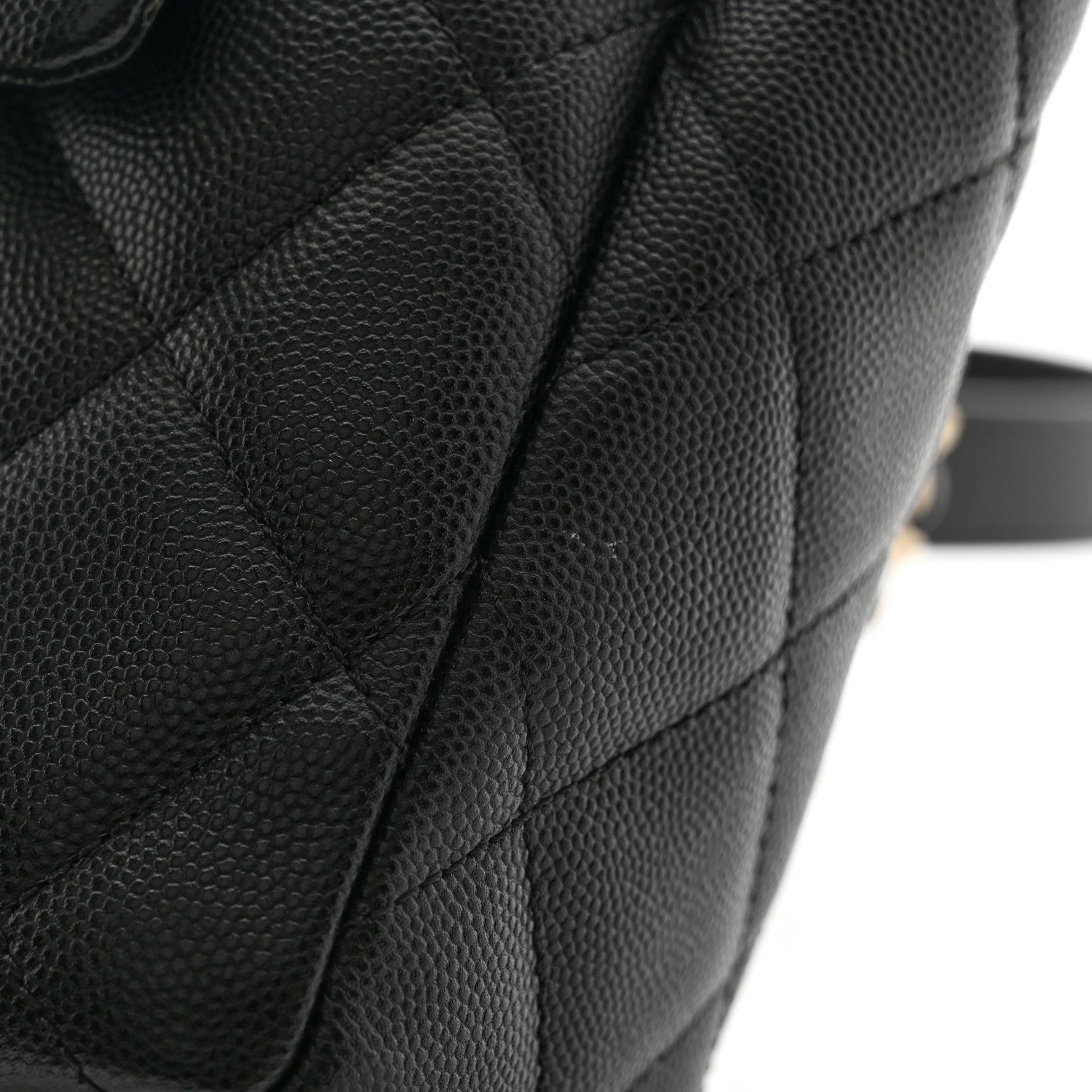 Chanel Caviar Quilted Flap Bucket Bag Black 11 of 11