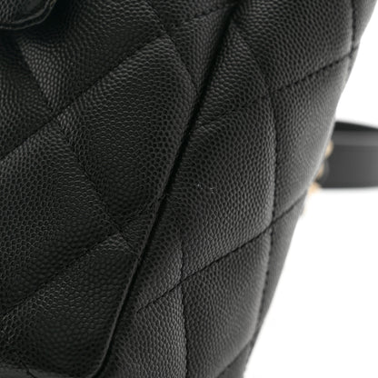 Chanel Caviar Quilted Flap Bucket Bag Black 11 of 11