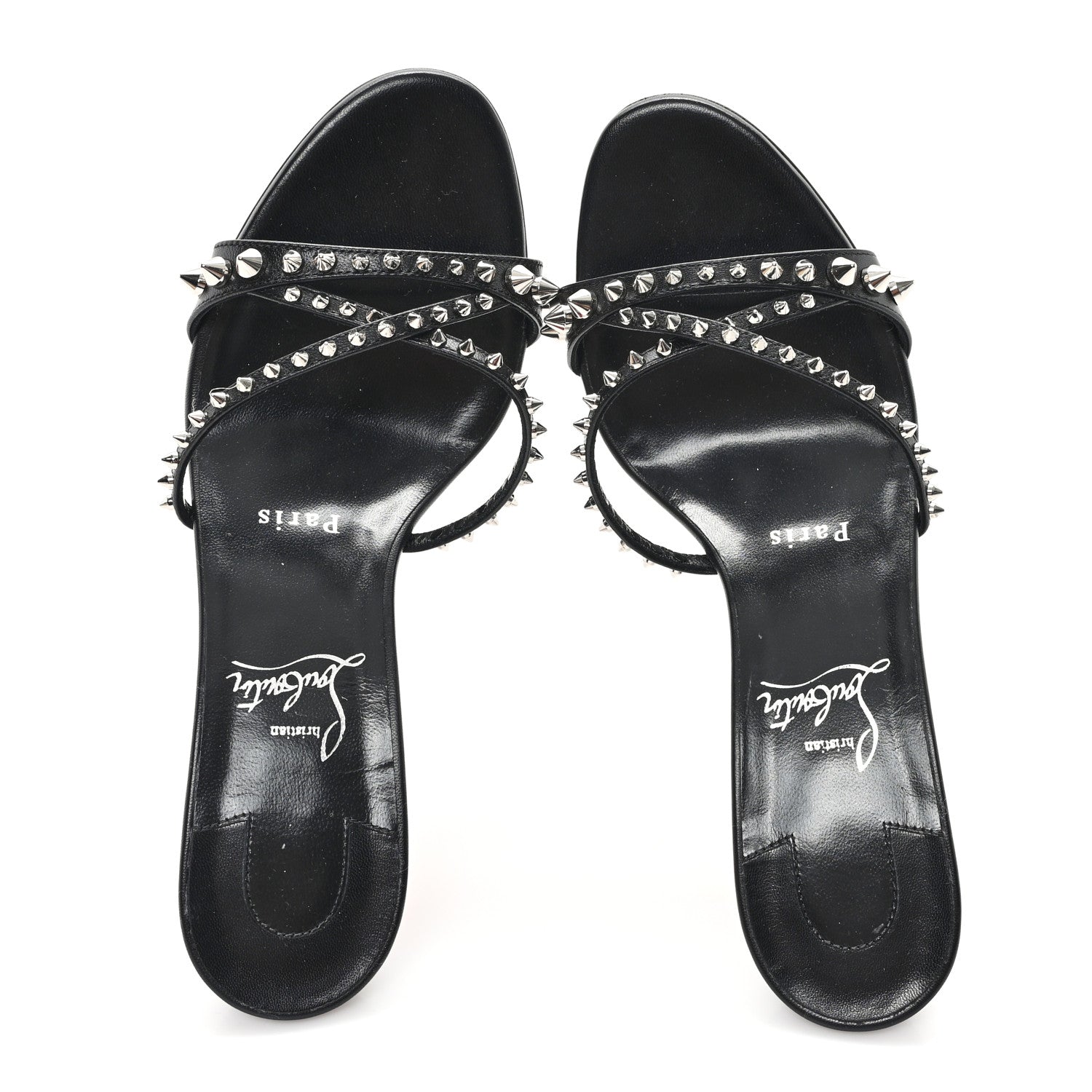 Christian Louboutin Nappa Tatoosh 85 Sandals 37.5 Black 2 of 9