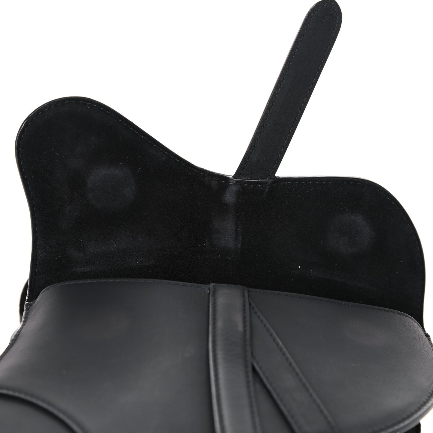 Ultra Matte Calfskin Saddle Belt Bag Black