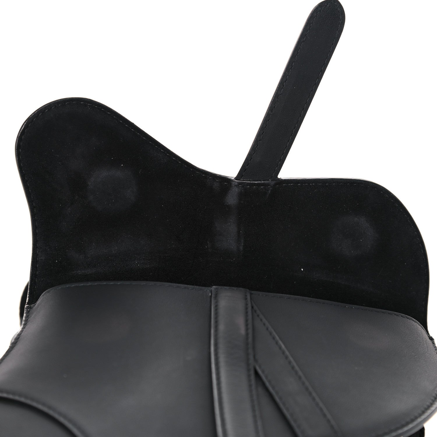 Christian Dior Ultra Matte Calfskin Saddle Belt Bag Black 9 of 11
