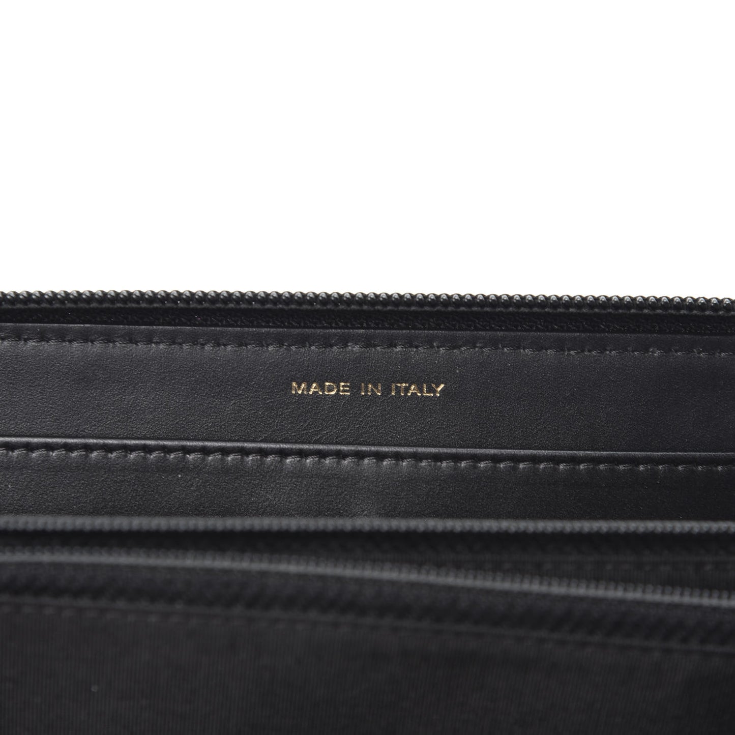 Caviar Large Timeless CC Zip Around Wallet Black