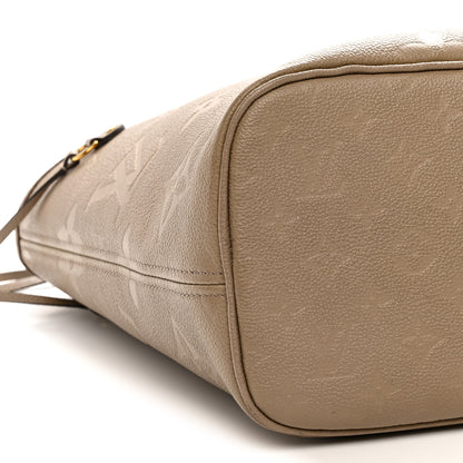 Louis Vuitton Empreinte Monogram Giant Neverfull MM Tourterelle 9 of 10