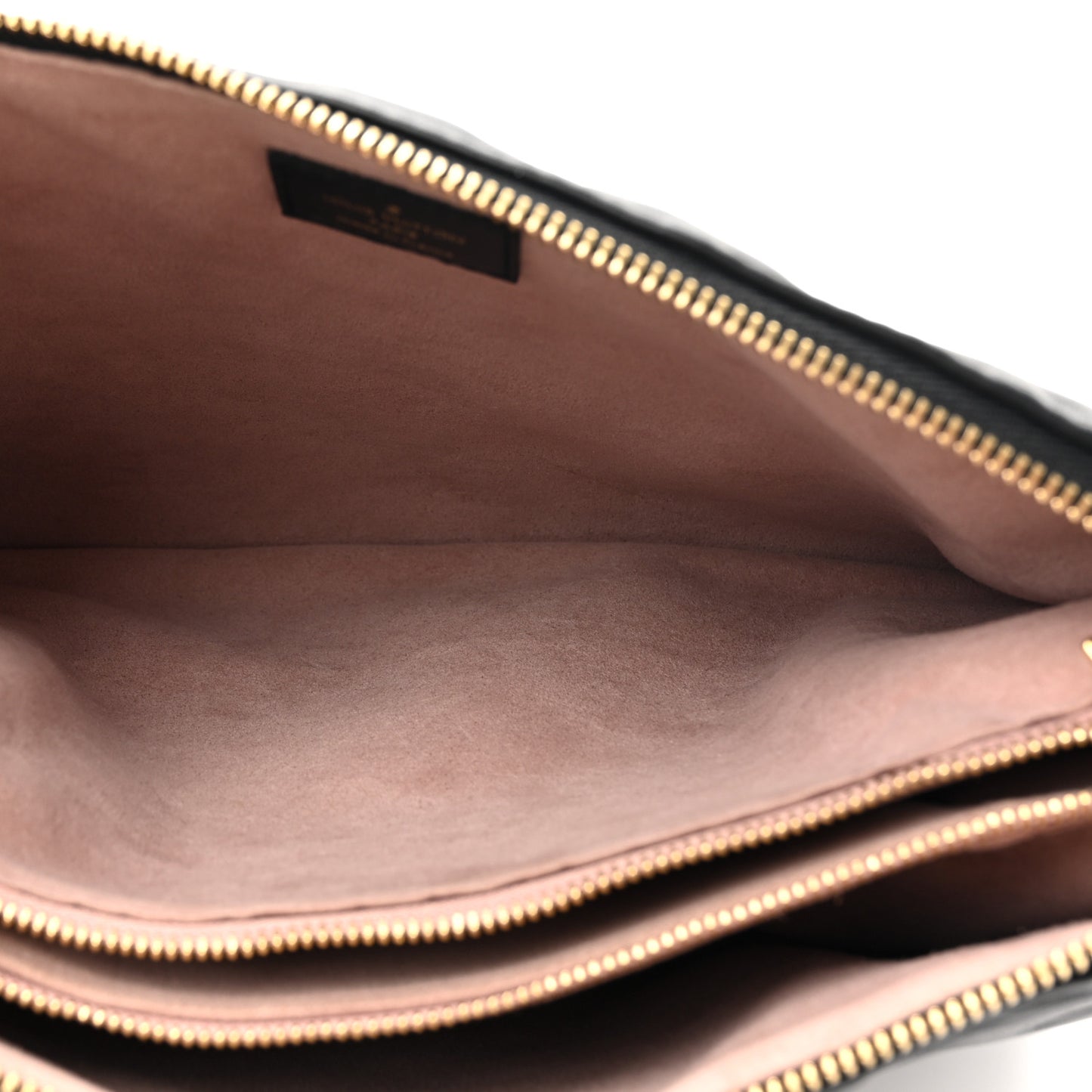 Lambskin Embossed Monogram Coussin PM Black